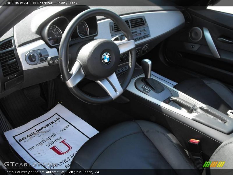Silver / Black 2003 BMW Z4 3.0i Roadster