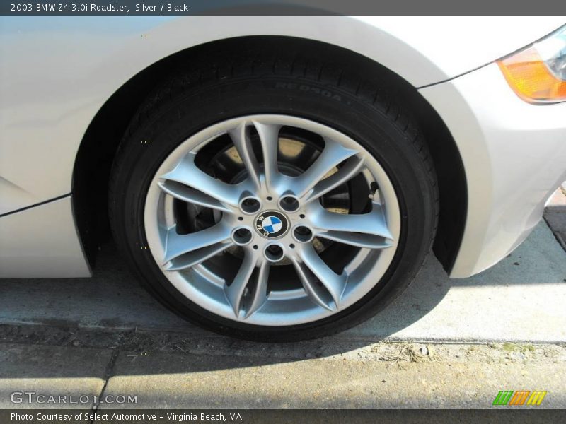Silver / Black 2003 BMW Z4 3.0i Roadster