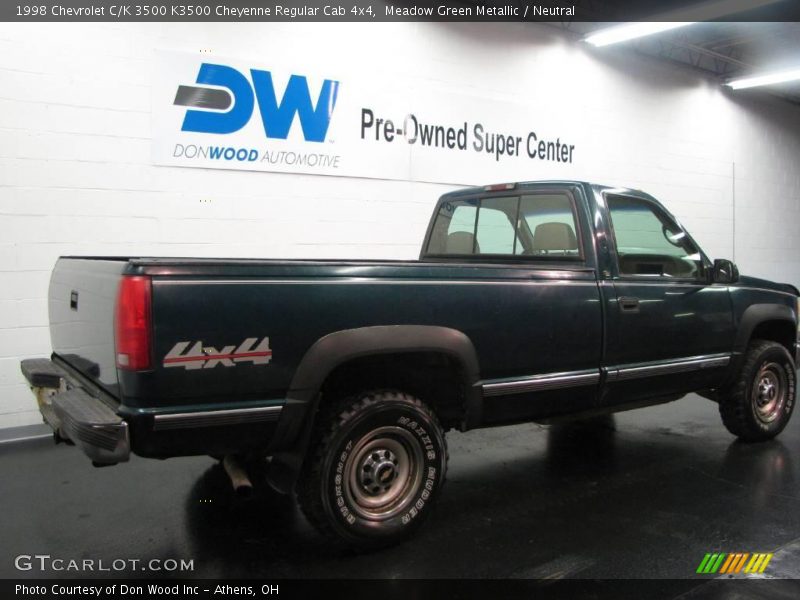 Meadow Green Metallic / Neutral 1998 Chevrolet C/K 3500 K3500 Cheyenne Regular Cab 4x4