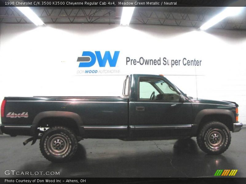 Meadow Green Metallic / Neutral 1998 Chevrolet C/K 3500 K3500 Cheyenne Regular Cab 4x4