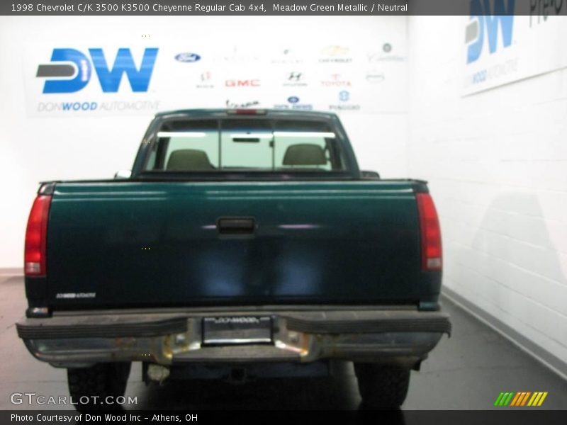 Meadow Green Metallic / Neutral 1998 Chevrolet C/K 3500 K3500 Cheyenne Regular Cab 4x4