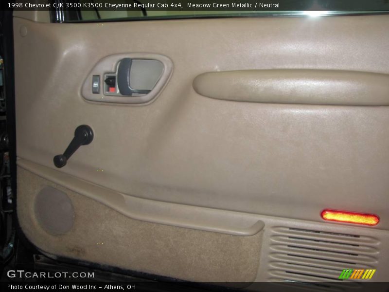Meadow Green Metallic / Neutral 1998 Chevrolet C/K 3500 K3500 Cheyenne Regular Cab 4x4