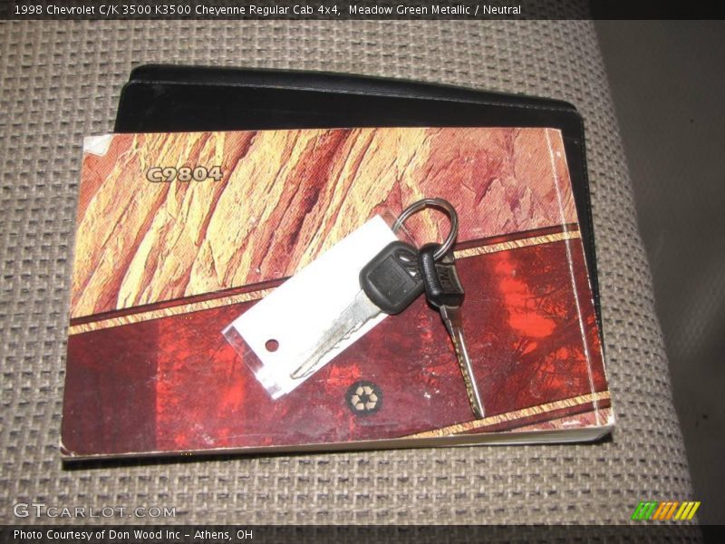 Meadow Green Metallic / Neutral 1998 Chevrolet C/K 3500 K3500 Cheyenne Regular Cab 4x4
