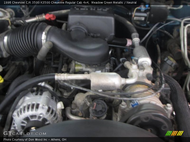 Meadow Green Metallic / Neutral 1998 Chevrolet C/K 3500 K3500 Cheyenne Regular Cab 4x4