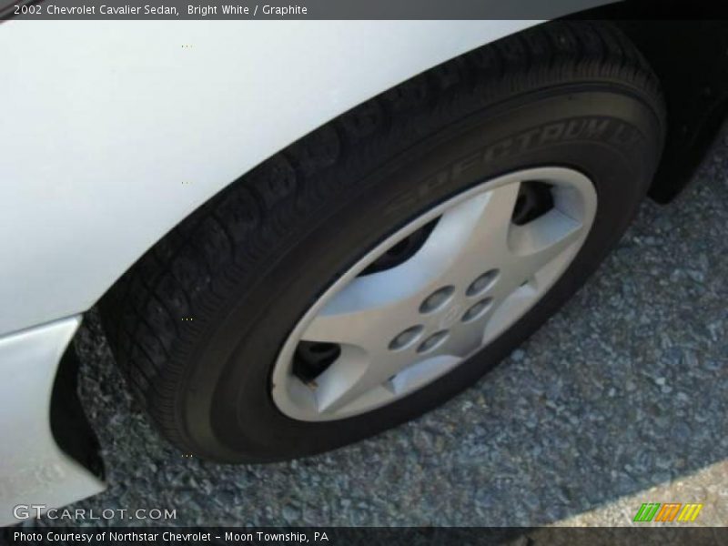 Bright White / Graphite 2002 Chevrolet Cavalier Sedan