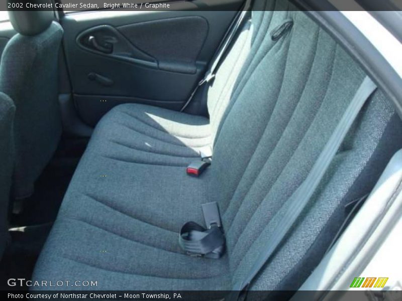 Bright White / Graphite 2002 Chevrolet Cavalier Sedan