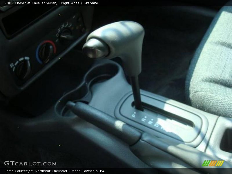 Bright White / Graphite 2002 Chevrolet Cavalier Sedan