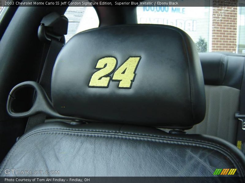 Superior Blue Metallic / Ebony Black 2003 Chevrolet Monte Carlo SS Jeff Gordon Signature Edition