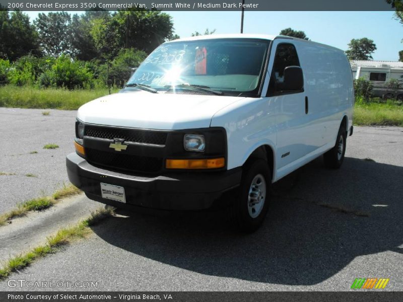 Summit White / Medium Dark Pewter 2006 Chevrolet Express 3500 Commercial Van