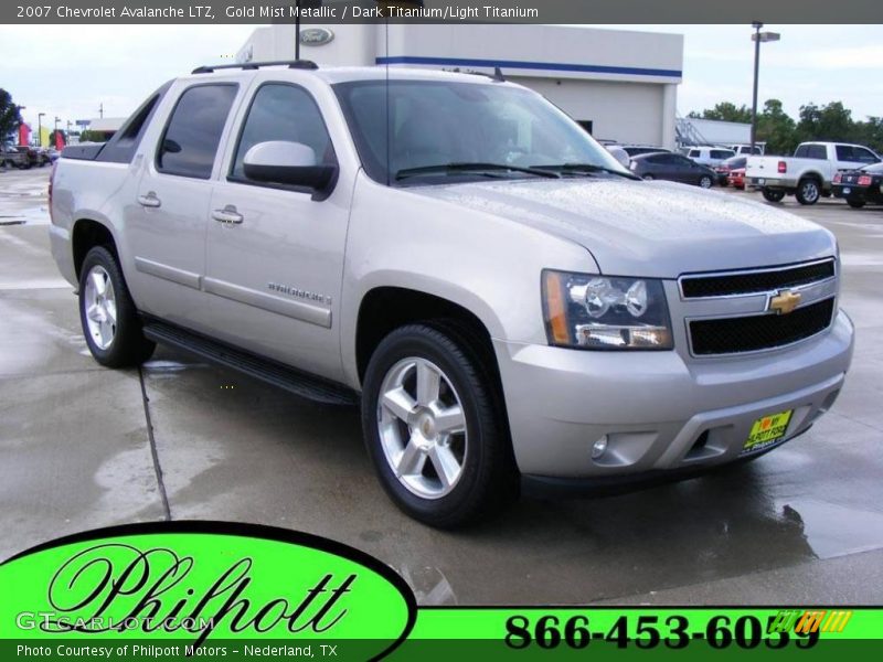 Gold Mist Metallic / Dark Titanium/Light Titanium 2007 Chevrolet Avalanche LTZ