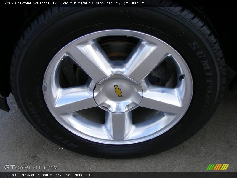 Gold Mist Metallic / Dark Titanium/Light Titanium 2007 Chevrolet Avalanche LTZ