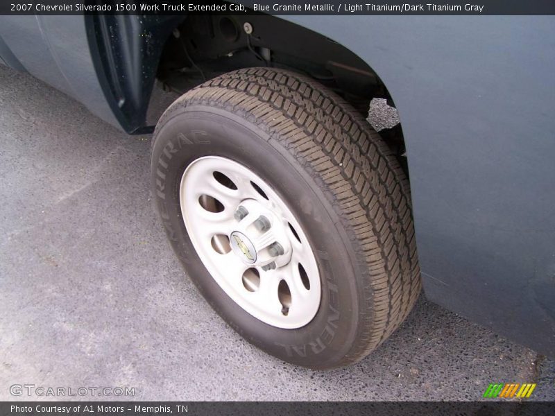 Blue Granite Metallic / Light Titanium/Dark Titanium Gray 2007 Chevrolet Silverado 1500 Work Truck Extended Cab