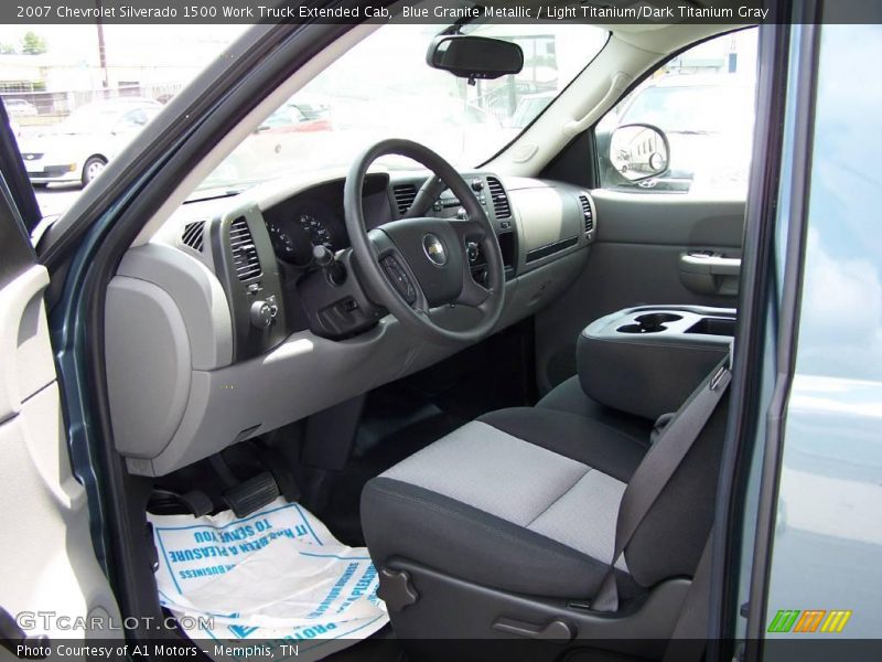 Blue Granite Metallic / Light Titanium/Dark Titanium Gray 2007 Chevrolet Silverado 1500 Work Truck Extended Cab