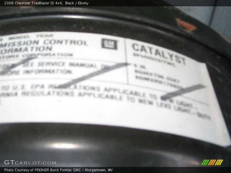 Black / Ebony 2008 Chevrolet TrailBlazer SS 4x4