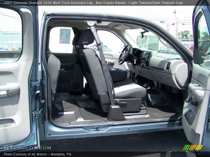 Blue Granite Metallic / Light Titanium/Dark Titanium Gray 2007 Chevrolet Silverado 1500 Work Truck Extended Cab