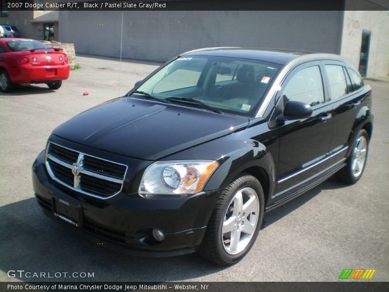 Black / Pastel Slate Gray/Red 2007 Dodge Caliber R/T