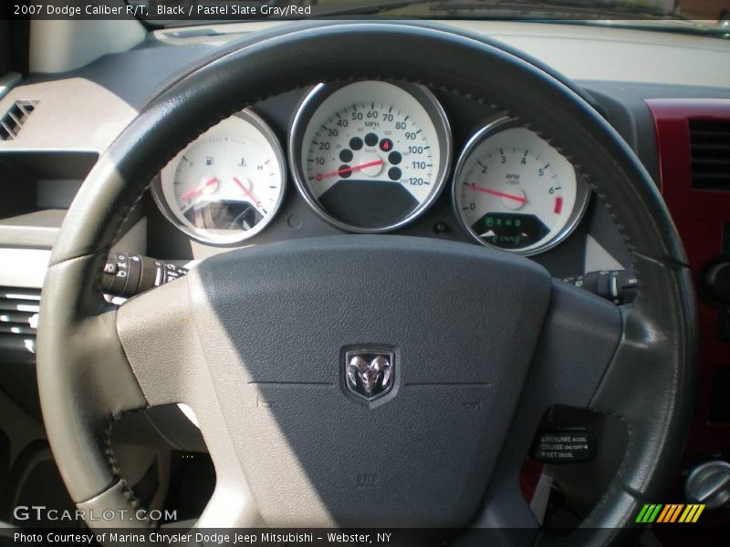 Black / Pastel Slate Gray/Red 2007 Dodge Caliber R/T