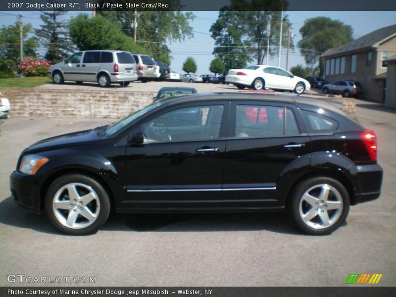 Black / Pastel Slate Gray/Red 2007 Dodge Caliber R/T