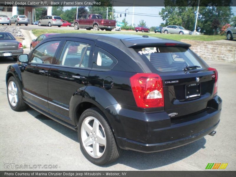 Black / Pastel Slate Gray/Red 2007 Dodge Caliber R/T