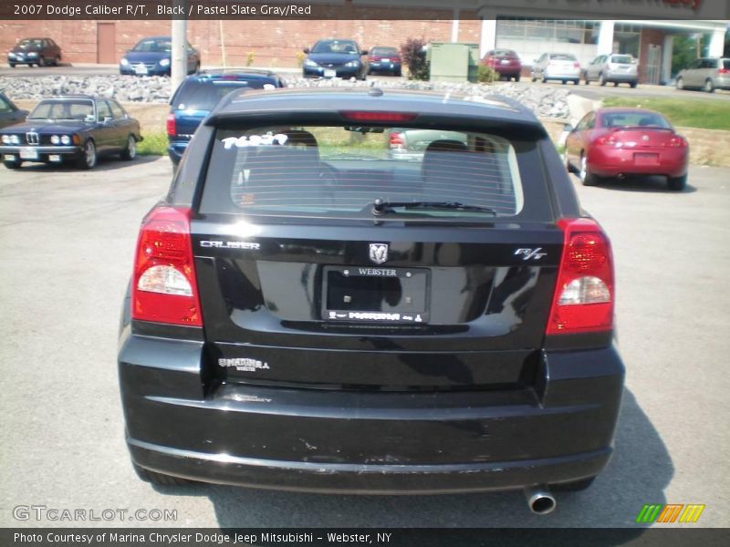 Black / Pastel Slate Gray/Red 2007 Dodge Caliber R/T