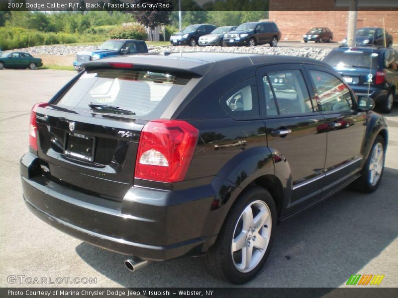 Black / Pastel Slate Gray/Red 2007 Dodge Caliber R/T