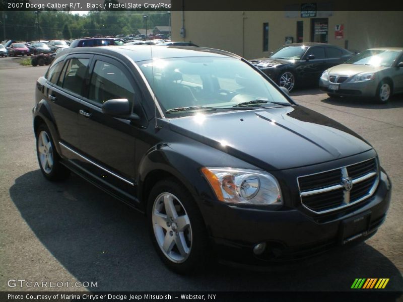 Black / Pastel Slate Gray/Red 2007 Dodge Caliber R/T