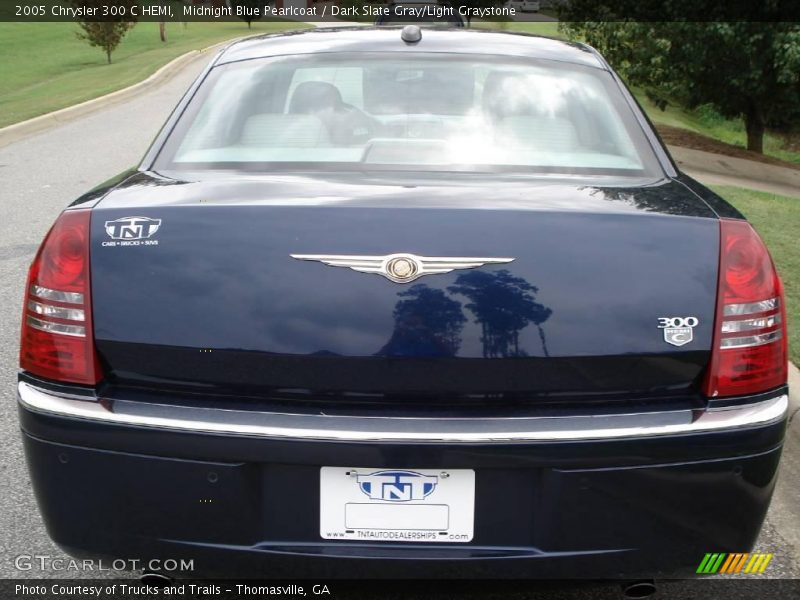 Midnight Blue Pearlcoat / Dark Slate Gray/Light Graystone 2005 Chrysler 300 C HEMI