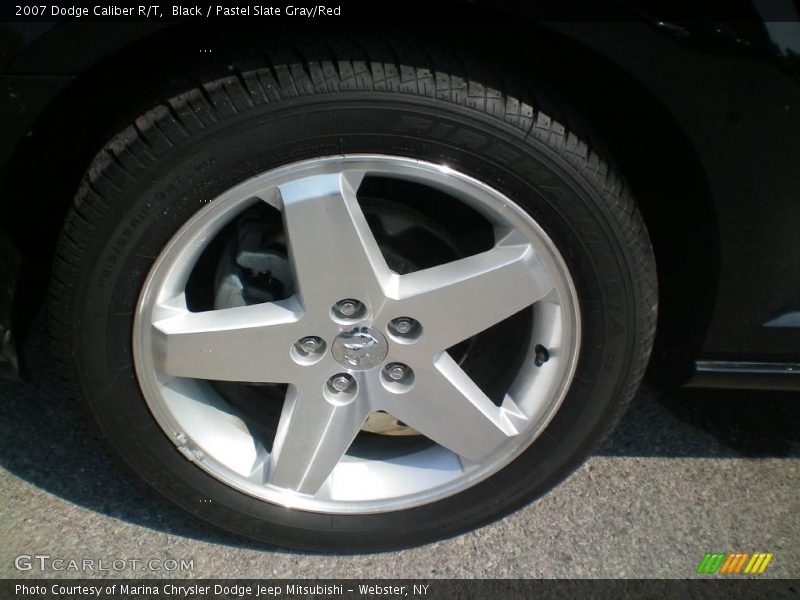 Black / Pastel Slate Gray/Red 2007 Dodge Caliber R/T