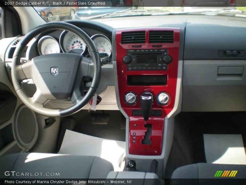 Black / Pastel Slate Gray/Red 2007 Dodge Caliber R/T