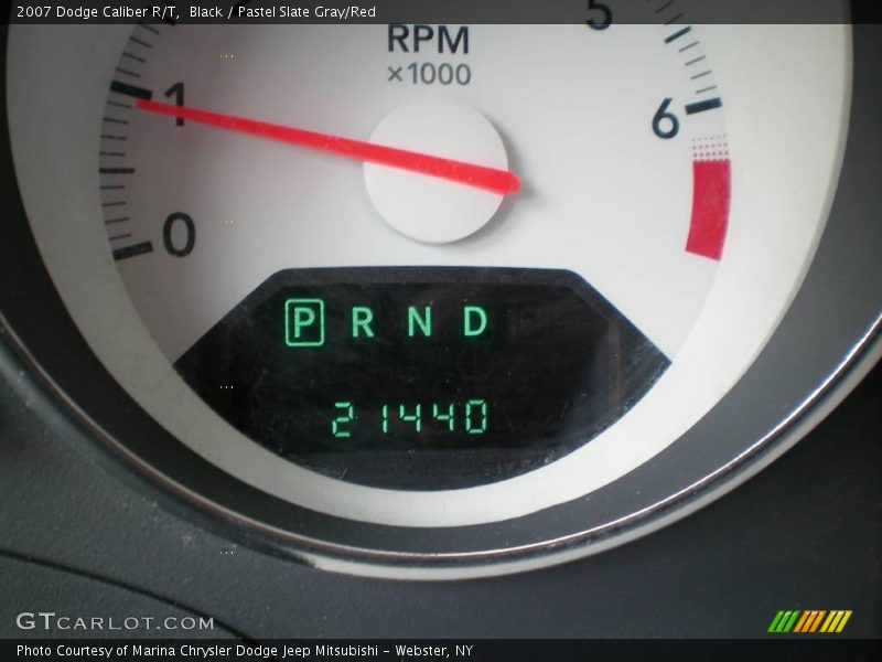 Black / Pastel Slate Gray/Red 2007 Dodge Caliber R/T