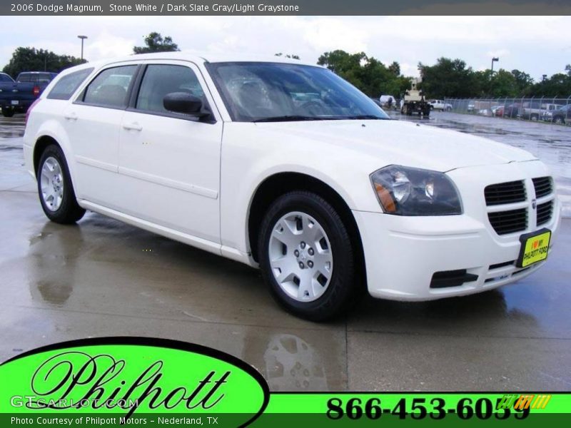 Stone White / Dark Slate Gray/Light Graystone 2006 Dodge Magnum