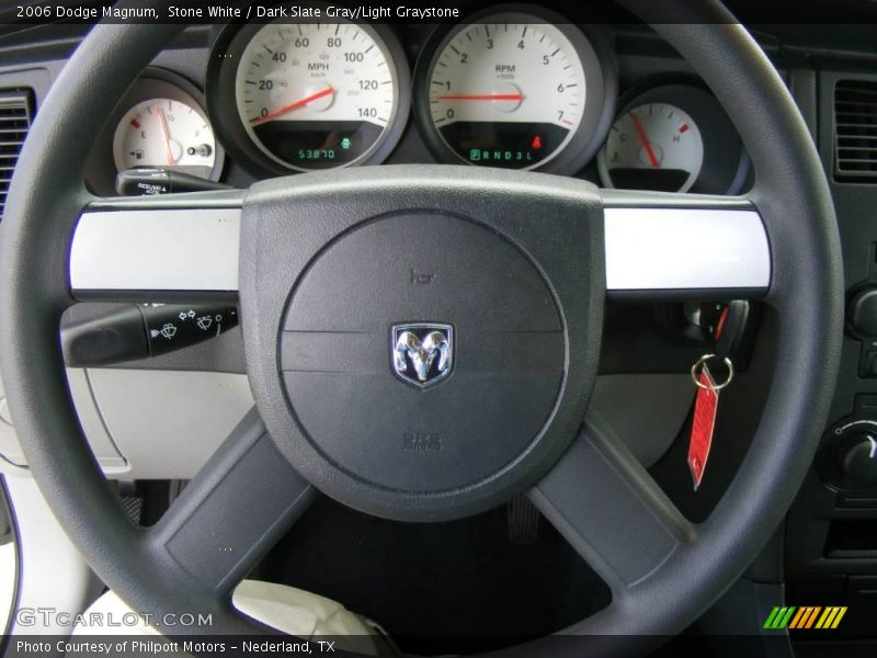 Stone White / Dark Slate Gray/Light Graystone 2006 Dodge Magnum
