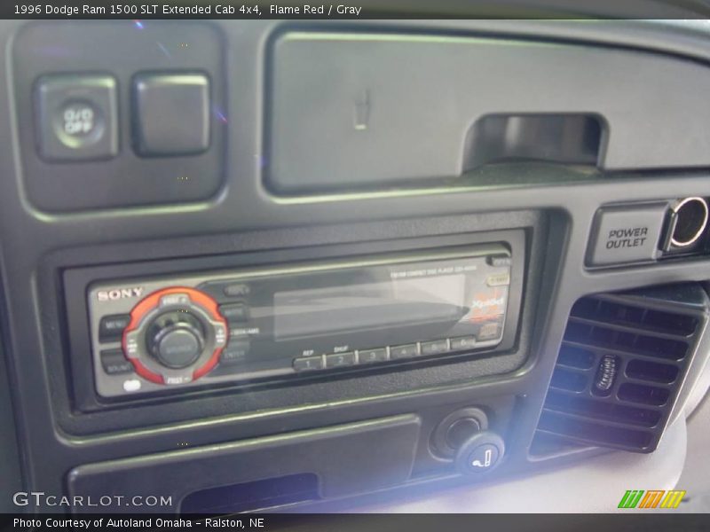 Flame Red / Gray 1996 Dodge Ram 1500 SLT Extended Cab 4x4