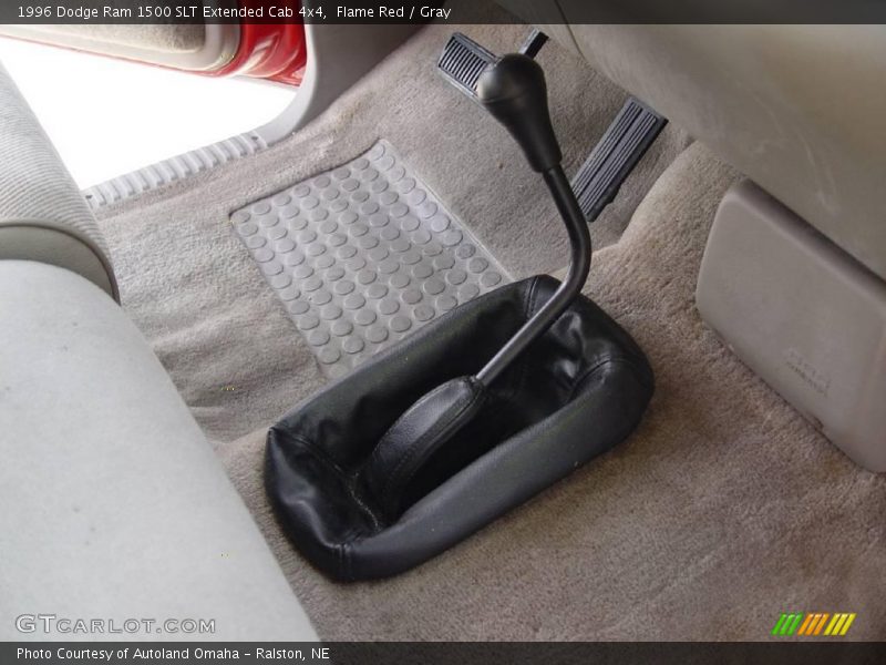 Flame Red / Gray 1996 Dodge Ram 1500 SLT Extended Cab 4x4