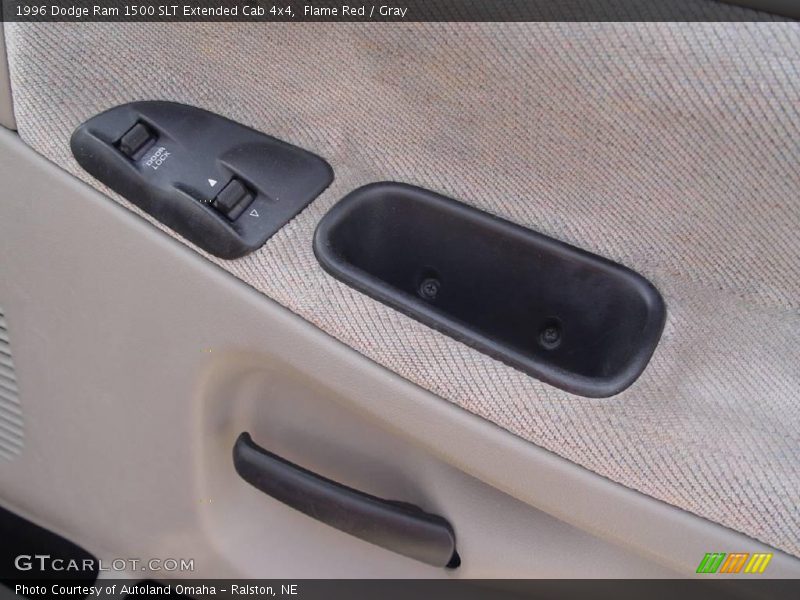 Flame Red / Gray 1996 Dodge Ram 1500 SLT Extended Cab 4x4