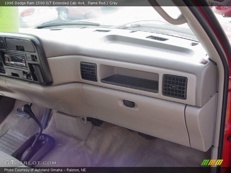 Flame Red / Gray 1996 Dodge Ram 1500 SLT Extended Cab 4x4