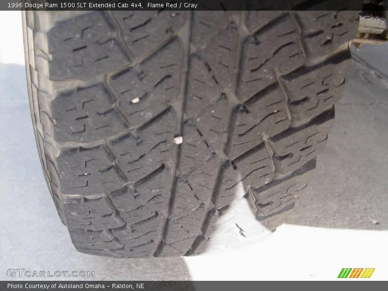 Flame Red / Gray 1996 Dodge Ram 1500 SLT Extended Cab 4x4