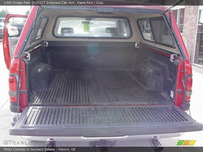 Flame Red / Gray 1996 Dodge Ram 1500 SLT Extended Cab 4x4