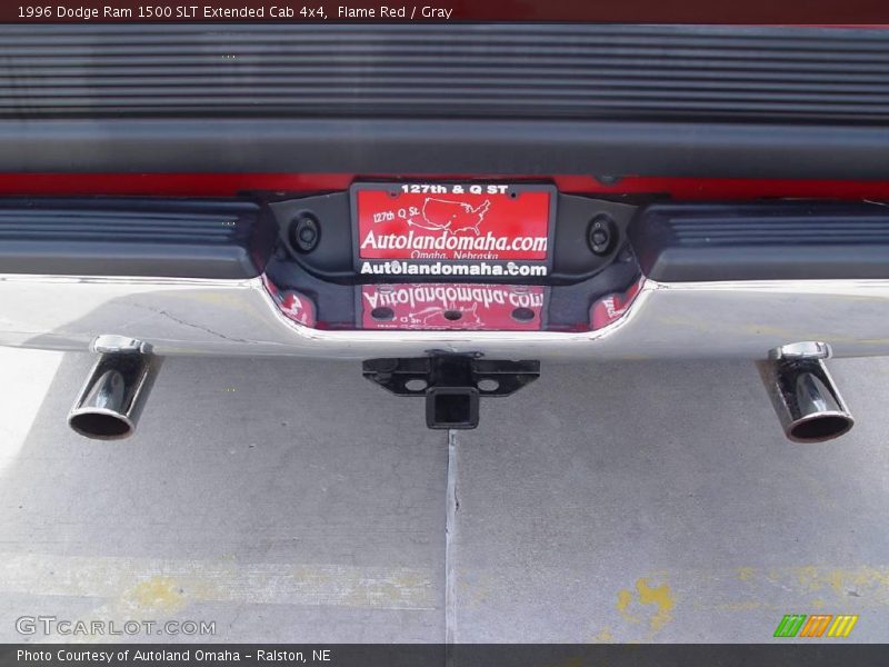 Flame Red / Gray 1996 Dodge Ram 1500 SLT Extended Cab 4x4