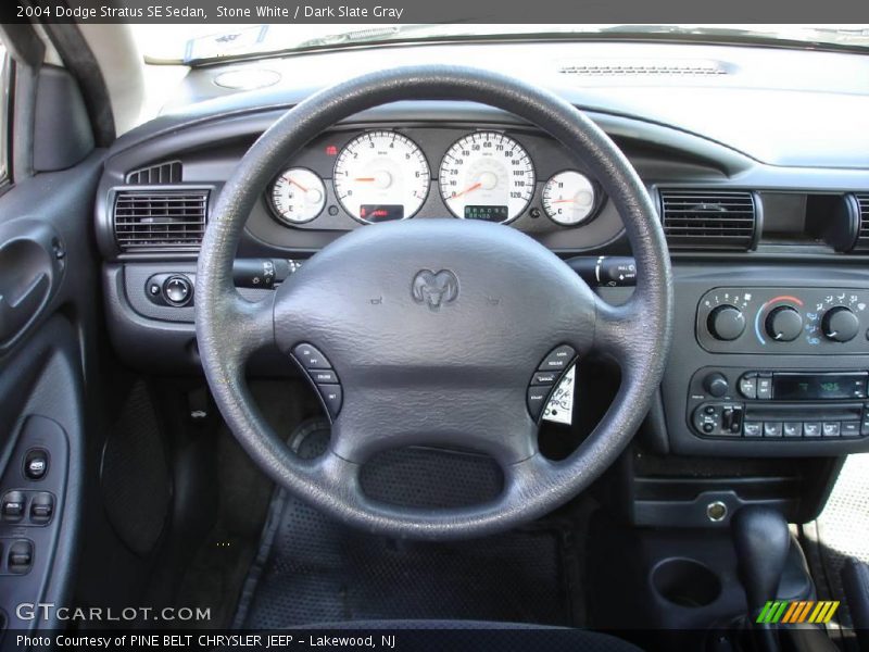 Stone White / Dark Slate Gray 2004 Dodge Stratus SE Sedan