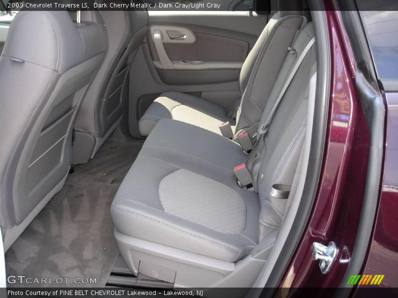 Dark Cherry Metallic / Dark Gray/Light Gray 2009 Chevrolet Traverse LS