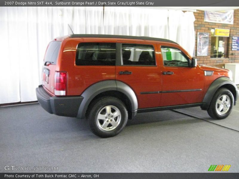 Sunburst Orange Pearl / Dark Slate Gray/Light Slate Gray 2007 Dodge Nitro SXT 4x4