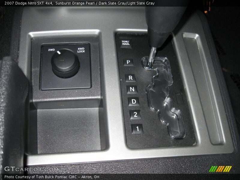 Sunburst Orange Pearl / Dark Slate Gray/Light Slate Gray 2007 Dodge Nitro SXT 4x4