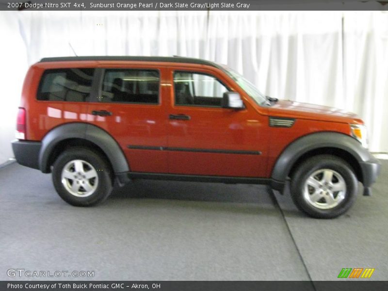 Sunburst Orange Pearl / Dark Slate Gray/Light Slate Gray 2007 Dodge Nitro SXT 4x4