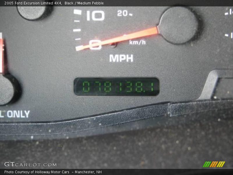 Black / Medium Pebble 2005 Ford Excursion Limited 4X4