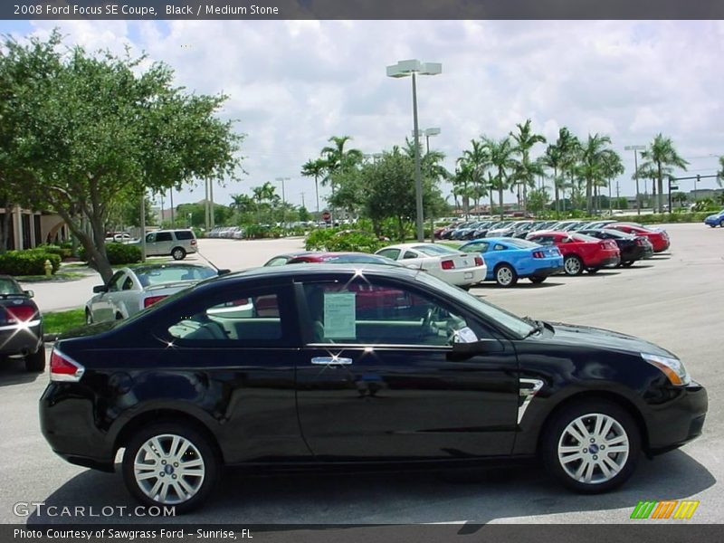 Black / Medium Stone 2008 Ford Focus SE Coupe