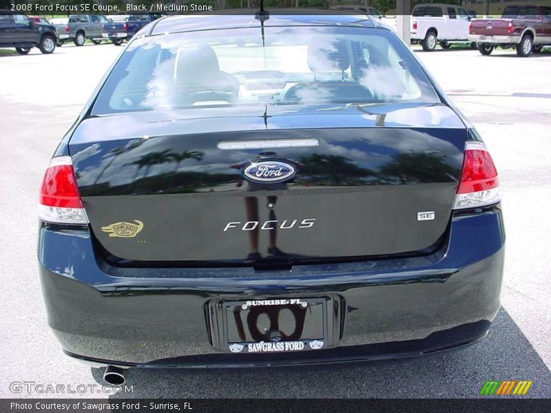 Black / Medium Stone 2008 Ford Focus SE Coupe