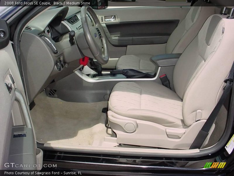 Black / Medium Stone 2008 Ford Focus SE Coupe