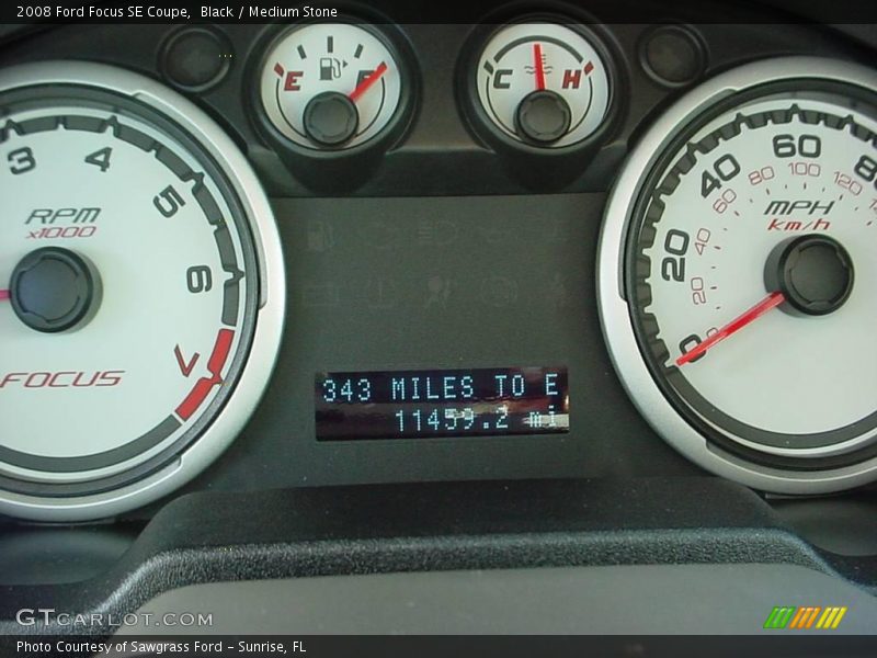 Black / Medium Stone 2008 Ford Focus SE Coupe