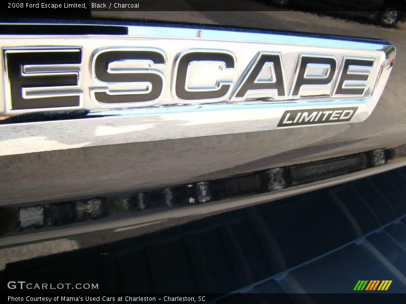 Black / Charcoal 2008 Ford Escape Limited